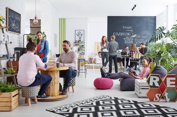 Startup company stakeholders discussing business pivot process