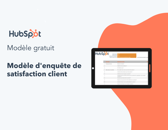 Modèle d'enquête de satisfaction client