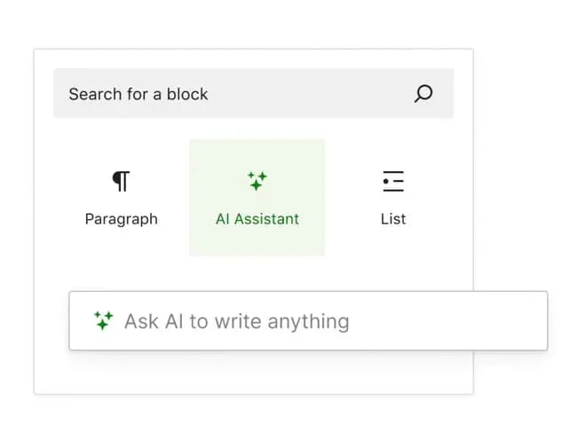 The AI Assistant in the Jetpack plugin