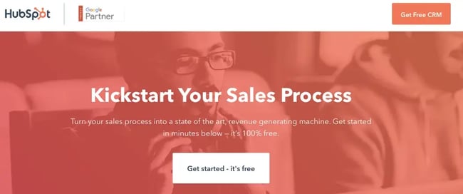 Example of a good landing page.