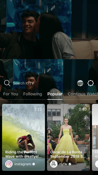 Igtv Explore Page Video Carousel