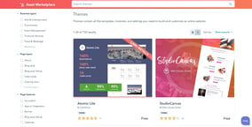 Marketplace de temas da HubSpot