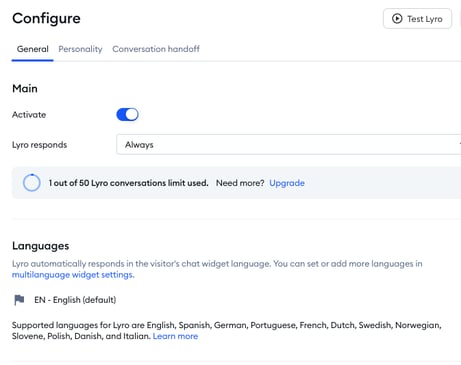 Tidio Configure