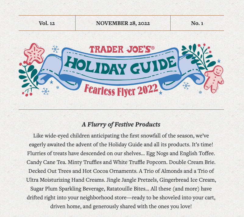 Trader Joe's Fearless Flyer