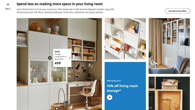 UX design example, IKEA