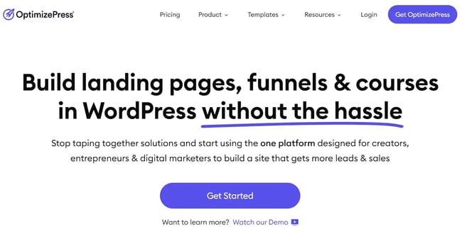 optimize press wordpress landing page plugin