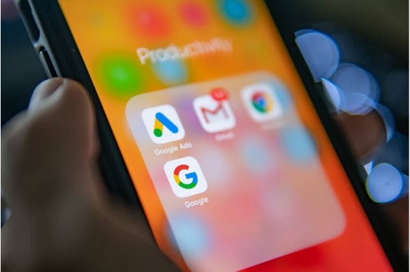 Google ads sur smartphone