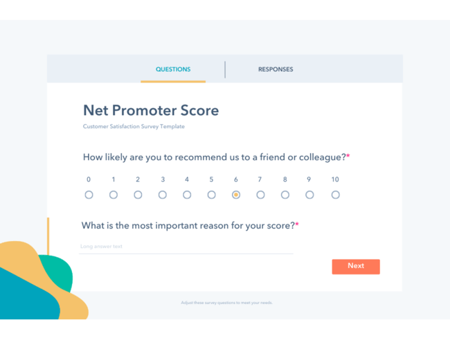 white glove customer service template: feedback survey
