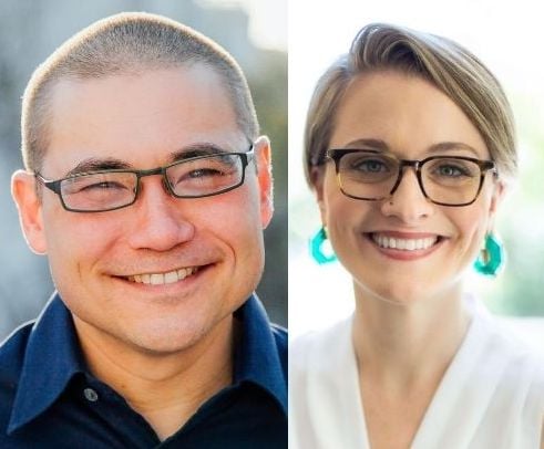 Charles Vogl and Carrie Melissa Jones