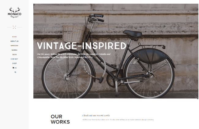 Best Retro WordPress Themes: Monaco