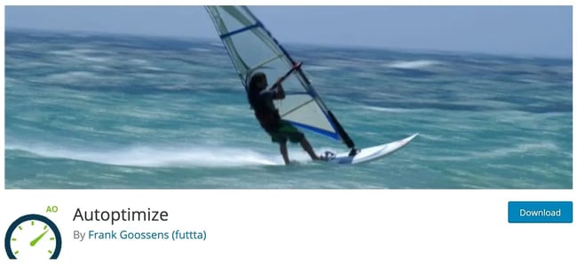 download page for the wordpress google fonts plugin autoptimize