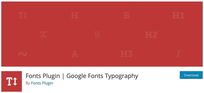download page for the wordpress google fonts plugin fonts plugin