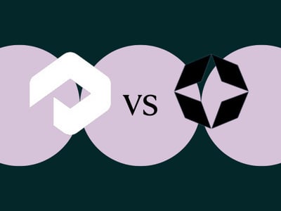 Visual representation of Profound AI vs Scrunch AI by showing their logos next to each other