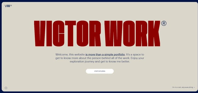 Victor Work��s online portfolio