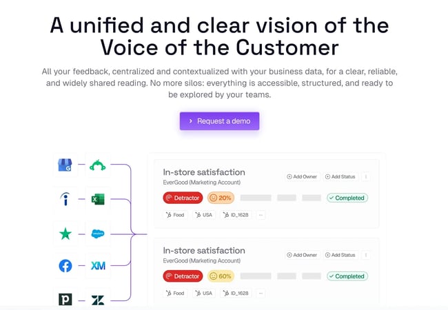 Voice of the Customer software tools, Feedier’s customer feedback tool