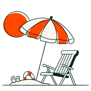 Relaxing_Beach_Linear_llustrations_Environmental