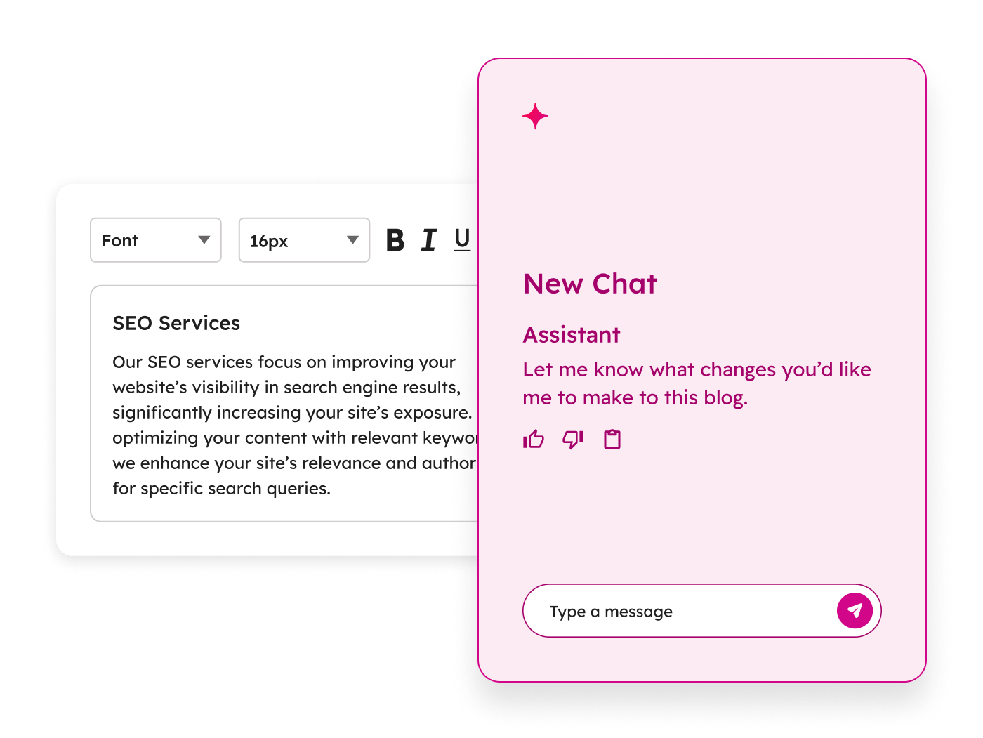 Breeze simplified user interface showing Branded Content Generation