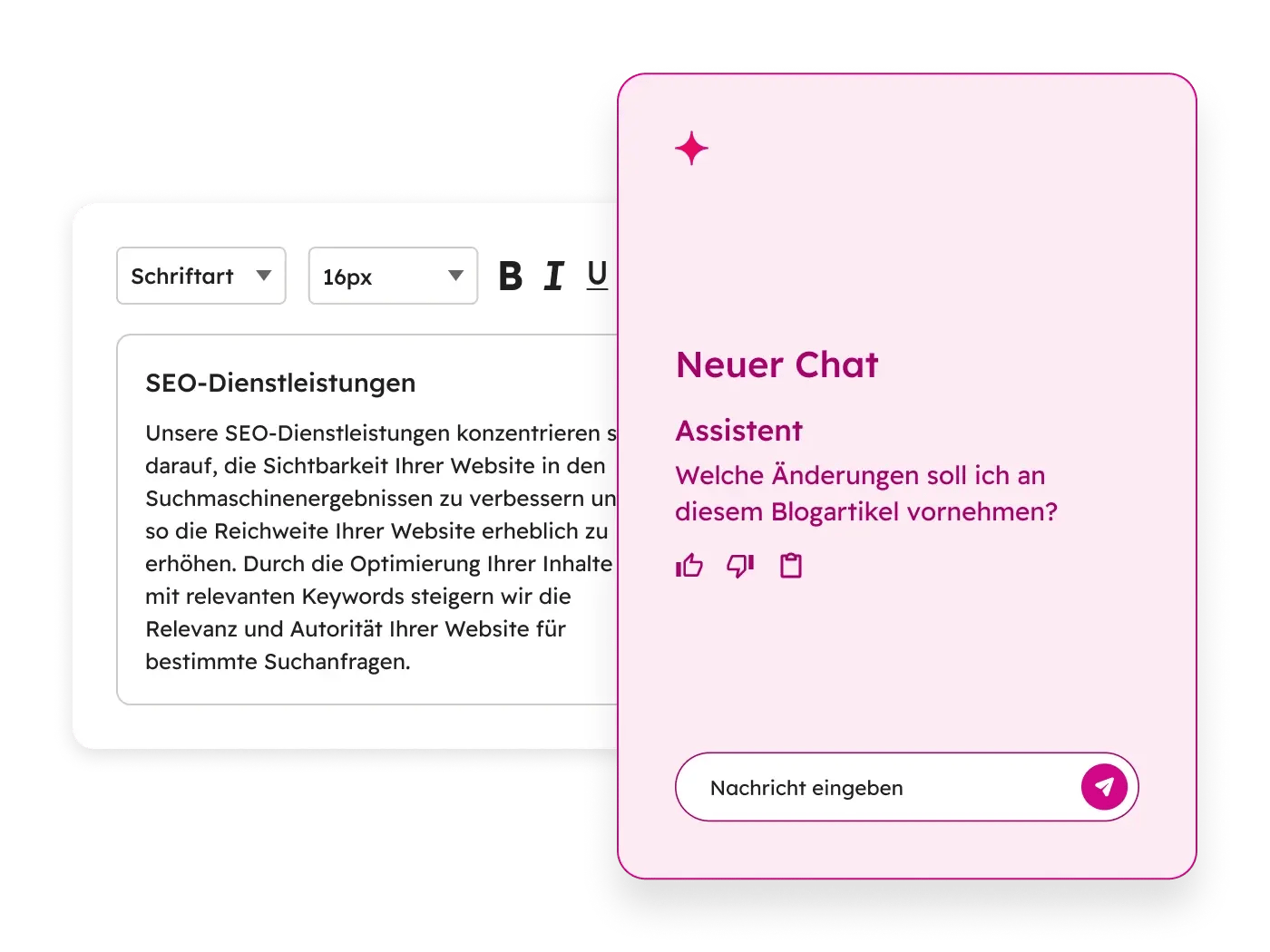 Breeze-Assistent: Erstellung von Markeninhalten