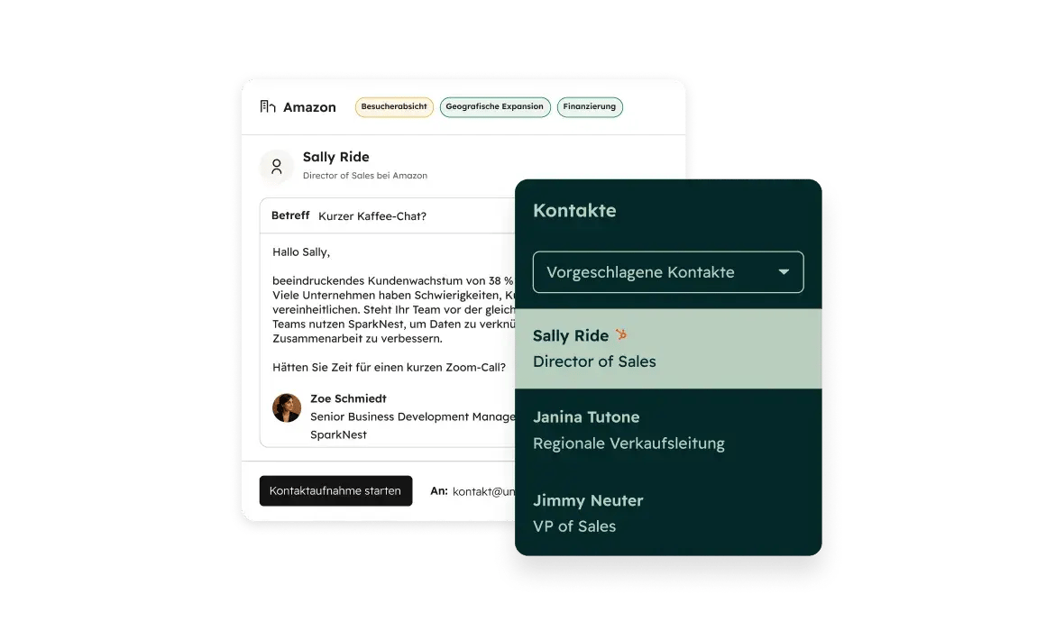 HubSpot Prospecting Agent: automatische Kontaktaufnahme mit Kaufsignalen und vorgeschlagenen Kontakten im CRM