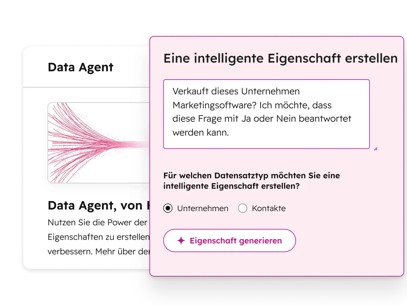 Data Agent: intelligente Eigenschaften