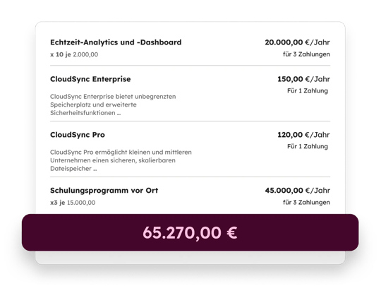 Commerce Hub&nbsp;– Zusammenfassung von Zahlungen und Checkout