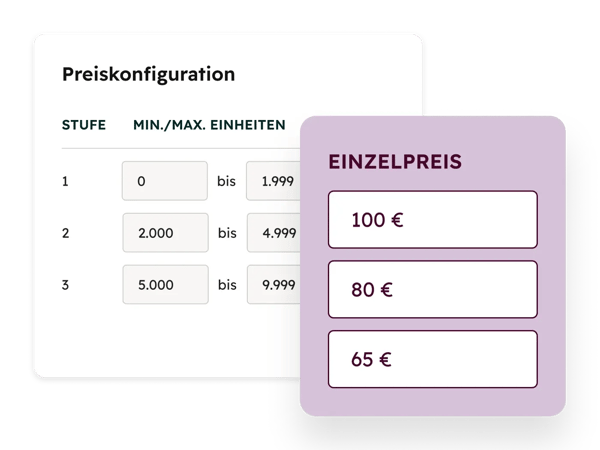 CPQ-Software von HubSpot: Benutzeroberflaeche mit der Produktbibliothek