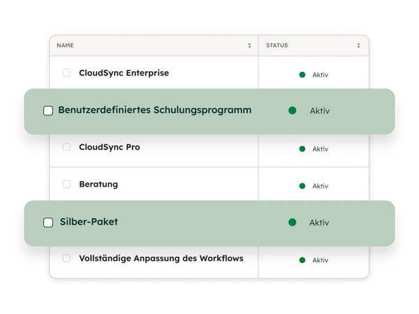 CPQ-Software von HubSpot: Benutzeroberflaeche mit anpassbaren Angeboten