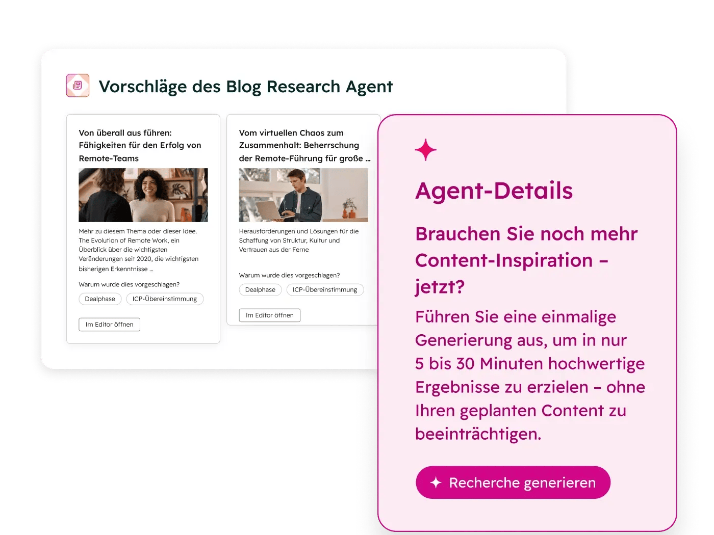 Content Hub: Agent fuer Blogrecherche