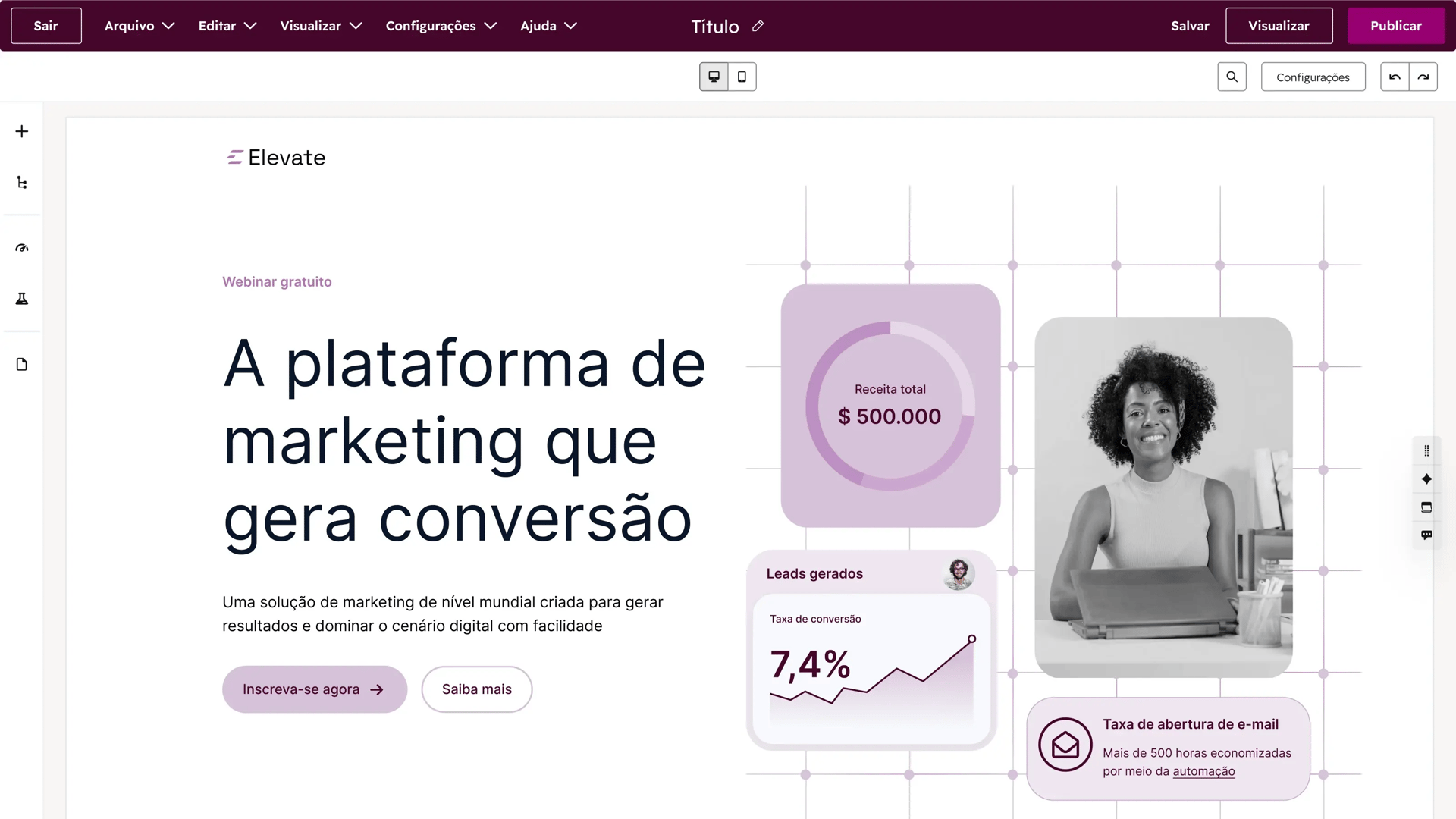 Content Hub - Criador de landing pages