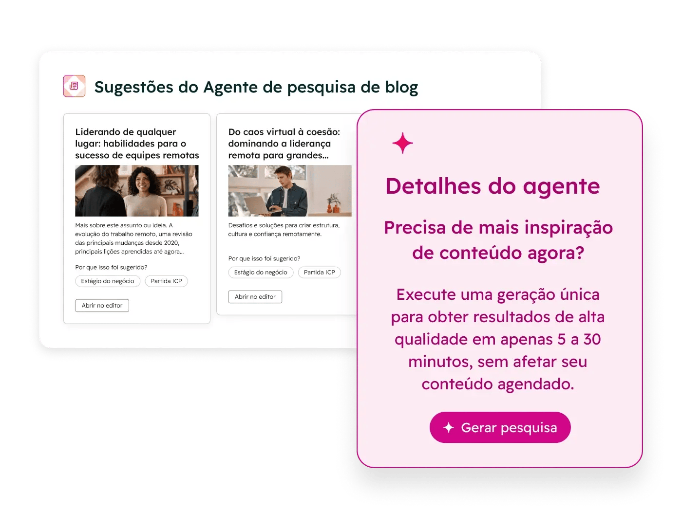 Pesquisa de blog do Content Hub