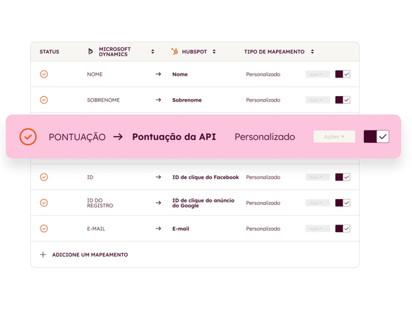 visão da sincronização do Snowflake