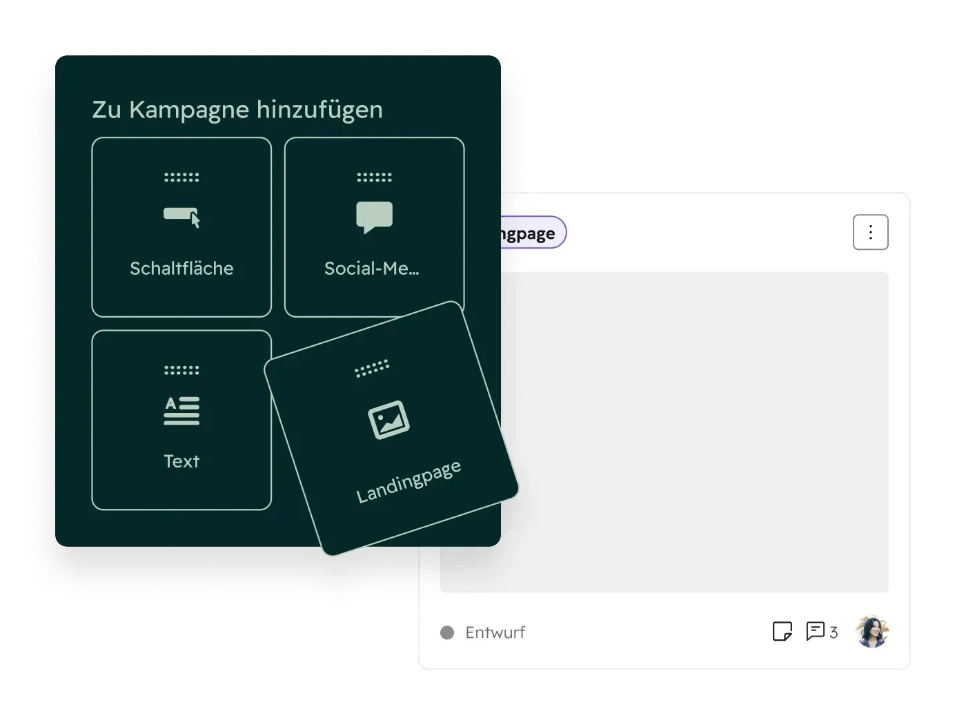 Marketing Hub visueller Planner für Touchpoints und Kampagnen