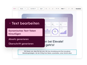 Marketingsoftware von HubSpot: Erstellung einer personalisierten E-Mail mit KI