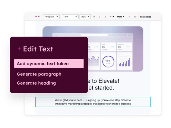 Email Dynamic Text Token