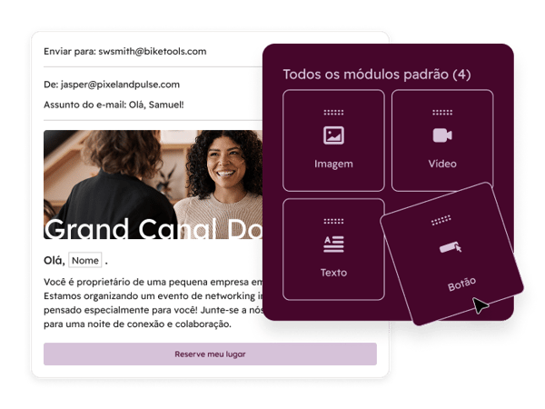 crie campanhas de e-mail simples com a ferramenta de e-mail marketing da HubSpot