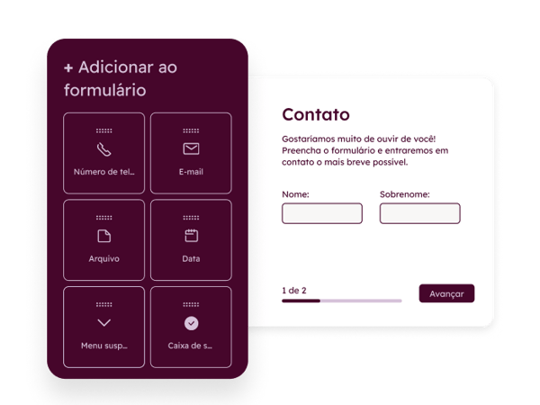 Campos de formulários 