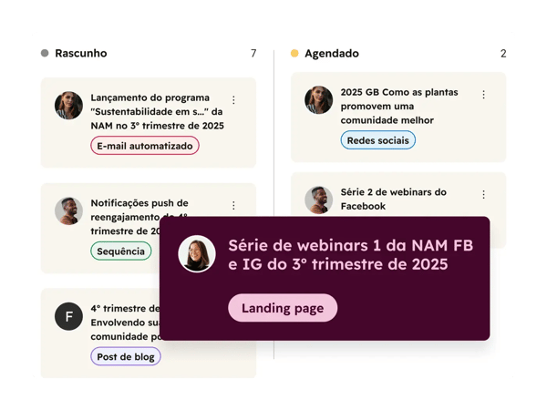Marketing Hub – Kanban Board