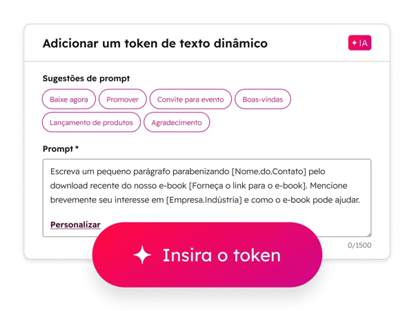 Marketing Hub - edite e-mails com conteúdo dinâmico