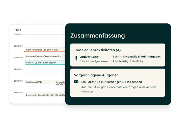 Terminbuchungstool in Sales Hub: UI Vertriebs-Workspace
