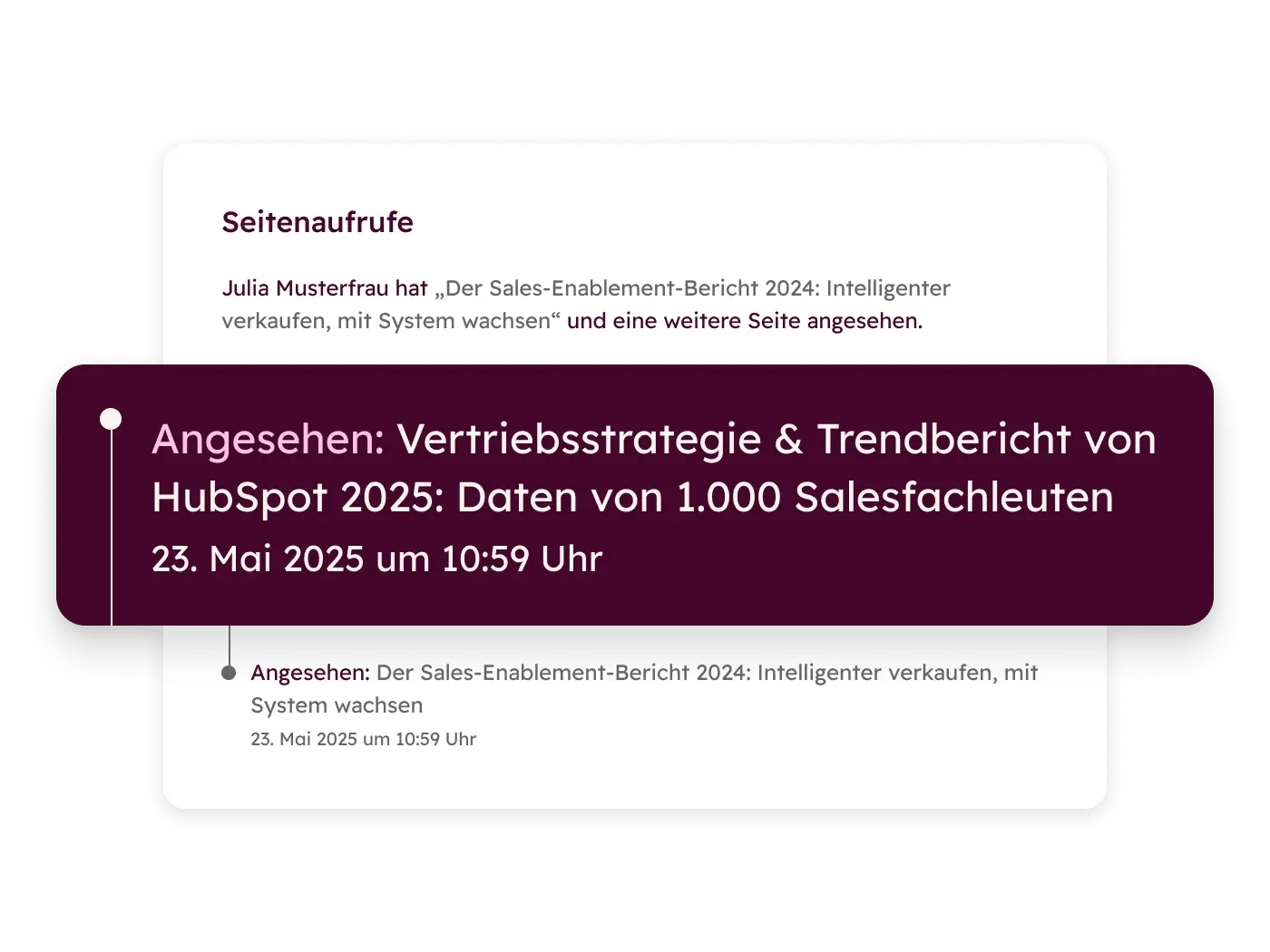 Sales Hub - Sales hub page view DE