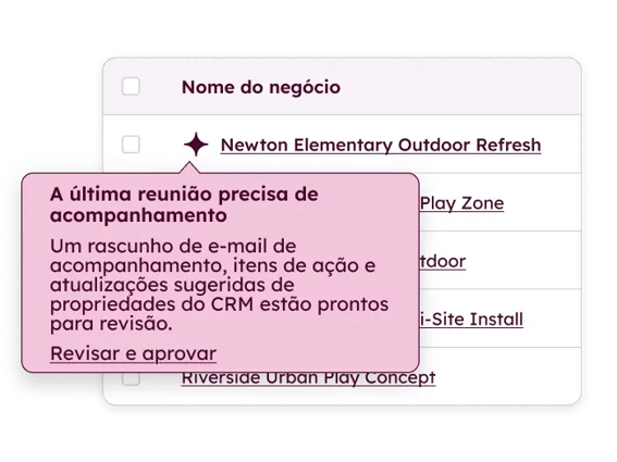 anotações da ferramenta de progressão inteligente de negócios 