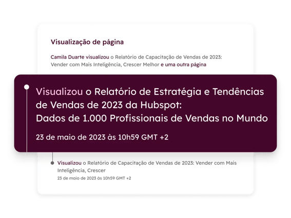 Sales Hub - Sales hub page view PT