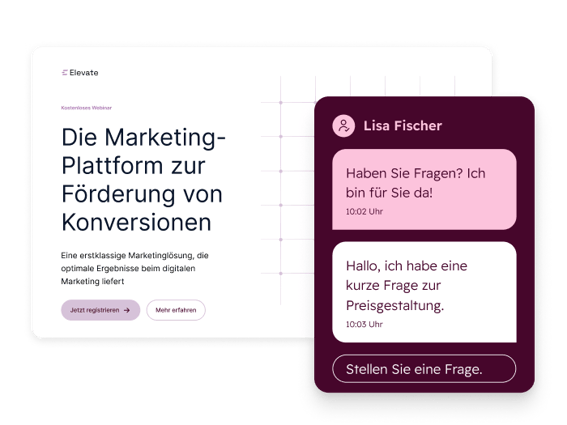 Beispiel für ein Chatbot-Modal