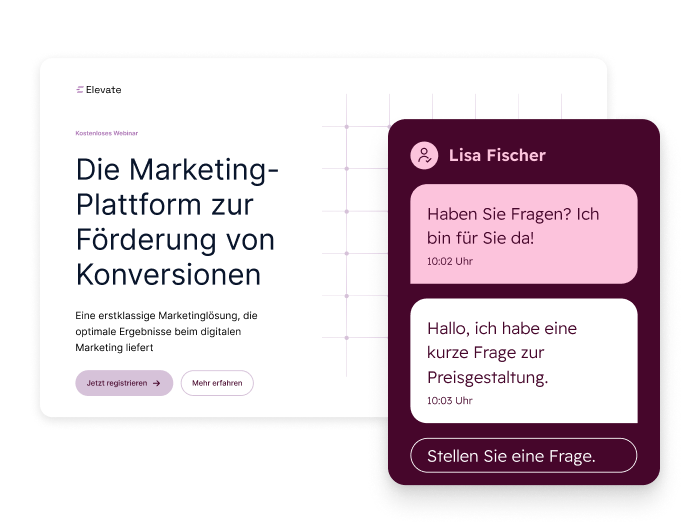 Beispiel für ein Chatbot-Modal