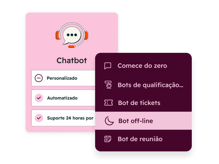 Visão geral do construtor de chatbots