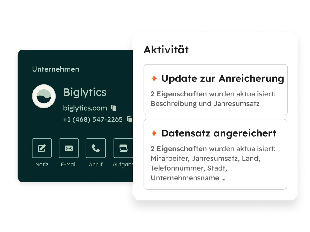 So reichern Sie Ihre Daten und Unternehmensdatensätze mit der KI-Software von HubSpot an