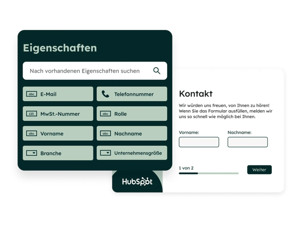 Formularvereinfachung: Beispiel des Formulardesigners mit Formularfeldern und Eigenschaften
