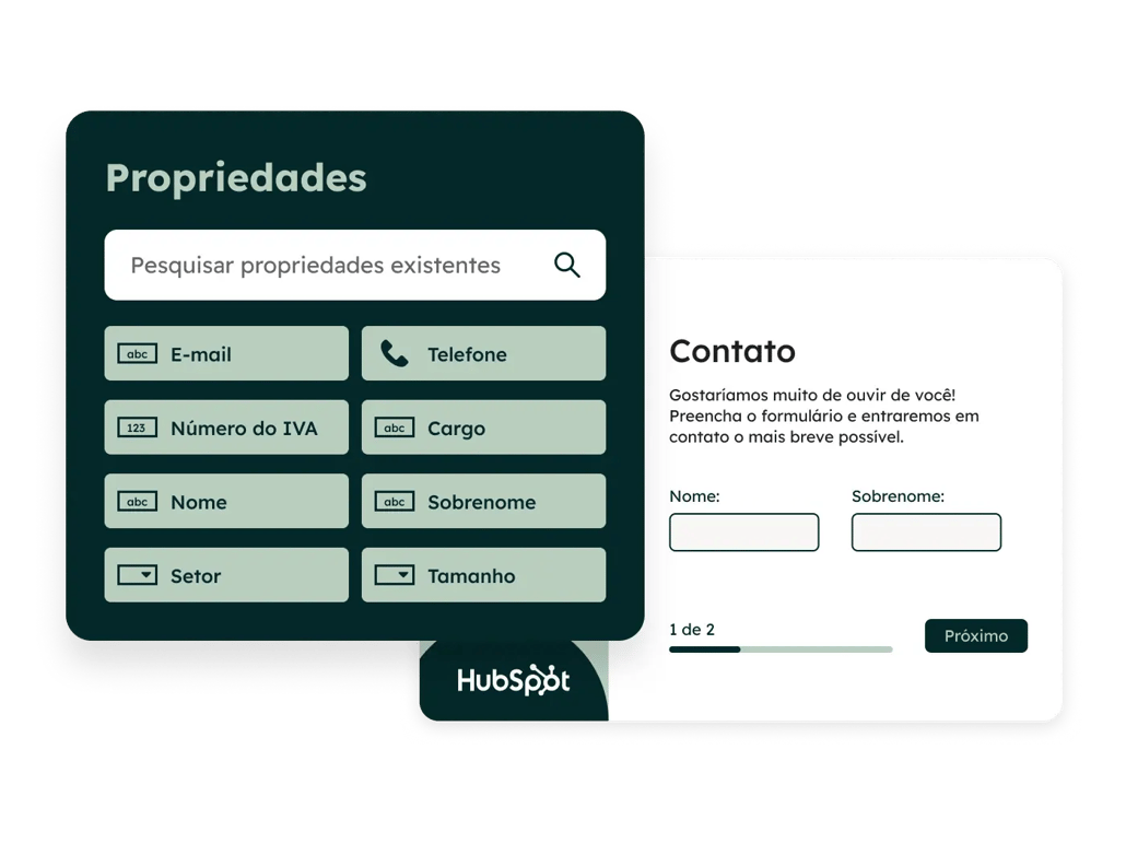 ferramenta de criação de formulários da HubSpot