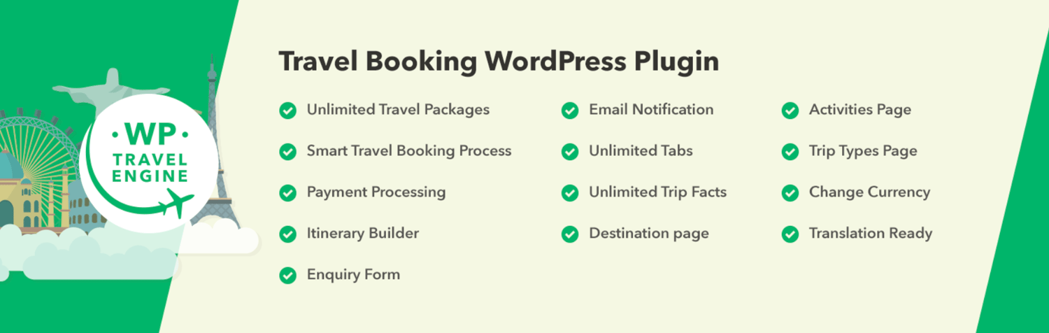 WP Travel Engine plugin to create travel business site using WordPress