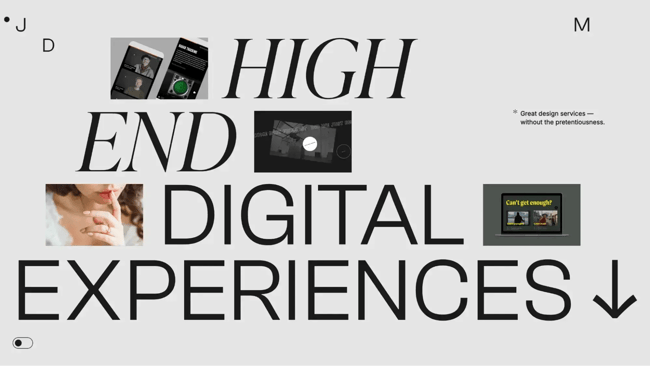 Website designed with Webflow, Squarespace alternatives